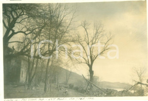 Fotografia d epoca originale 1909 PINE CREEK, PENNSYLVANIA USA Strada devastata dall inondazione Foto 1