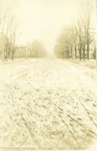 Fotografia d epoca originale 1909 WELLSBORO, PENNSYLVANIA USA Main Street sterrata prima dei lavori FOTO 1