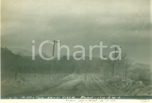 Fotografia d epoca originale 1910 MIFFLIN, PENNSYLVANIA USA Larrys Creek Road prima dei lavori Fotografia 1