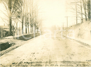 Fotografia d epoca originale 1912 WELLSBORO, PENNSYLVANIA USA West Avenue dopo i lavori Fotografia 1