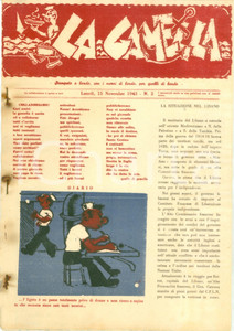 Giornale, rivista storica 1943 RSI Giornale LA GAMELLA stampato a bordo R.N. ITALIA ILLUSTRATO Rarissimo 1
