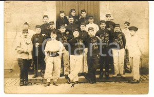 Fotografia d epoca originale 1915 ca WW1 FRANCE Soldats 49e RI en groupe Photo GRANDE GUERRE 1