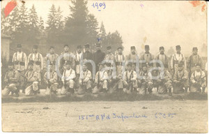 Fotografia d epoca originale 1909 ECOLE MILITAIRE SAINTCYR ElÃ¨ves 151Ã¨me rgt infanterie 6Ã¨me compagnie Photo 1