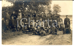 Fotografia d epoca originale 1915 ca WW1 FRANCE RÃ©servistes GVC Gardes des Voies de Communication Poste 1 1