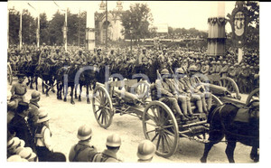 Fotografia d epoca originale 1919 PARIS FÃªtes de la Victoire  DÃ©filÃ© des ARTILLEURS Photo carte postale 1