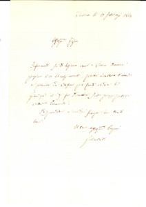 Manoscritto, lettera originale 1869 TORINO Giandujata pubblica in piazza Vittorio Ing. Carlo GALIMBERTI 1