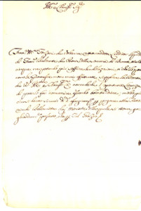 Documento originale, autentico 1720 FIRENZE Francesco BALZANTI debitore insolvente di Francesco Maria FORZONI 1