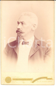 Fotografia d epoca originale 1890 ca JOHANNESBURG Ritratto dell ing. Francesco CASSINIS Foto ERDMANN 1