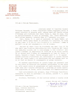 Autografo originale 1965 ROMA Mons. Agostino SEPINSKI consegna medaglie Concilio Vaticano II 1