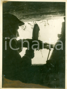 Fotografia d epoca originale 1943 MATMATA TUNISIA WW2 Mitraglieri dell Ottava Armata sulla Linea del MARETH 1