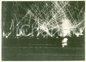 Fotografia d epoca originale 1943 NAPOLI WW2 Difesa contraerea contro raid nazisti Radiofotografia 1