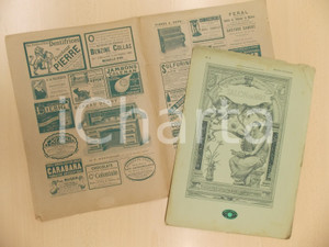 Materiale pubblicitario d’epoca 18921893  Rivista SALON Ed. BASCHET Lotto 2 copertine PUBBLICITA  VINTAGE 1
