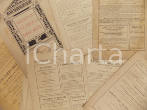 Materiale pubblicitario d’epoca 18881889 ARCHIVIO STORICO DELL ARTE Lotto 7 copertine PUBBLICITA  VINTAGE 1