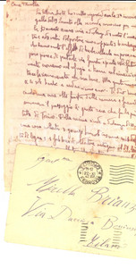 Autografo originale 1942 WW2 TORINO Pietro RIGOLA tra bombardamenti e case crollate Autografo 1