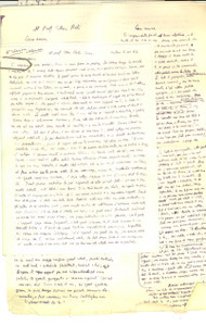 Manoscritto, lettera originale 1954 MILANO Lettere a Ettore ROTA sul mondo accademico Paolo Ettore SANTANGELO 1