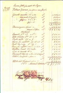 Documento originale, autentico 1926 CAMOGLI GE Lavori ristrutturazione per proprietario Giacomo TRABUCCO 1
