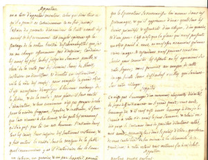 Manoscritto, lettera originale 1770 ca METASTASIO Il Parnaso accusato e difeso  Versione francese manoscritta 1