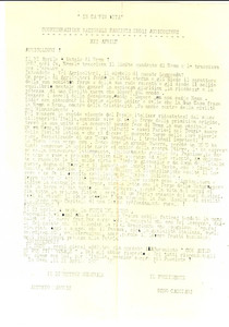 Documento originale, autentico 1927 CNFA Gli agricoltori festeggino il Natale di Roma Lettera PROPAGANDA 1