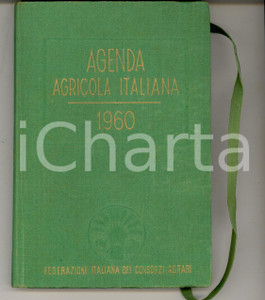 Oggetto da collezione cartaceo 1960 FEDERAZIONE ITALIANA CONSORZI AGRARI Agenda agricola italiana 1