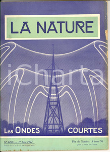 Giornale, rivista storica 1927 LA NATURE Les ondes courtes Revue ILLUSTREE SCIENCE nÂ° 2760 1