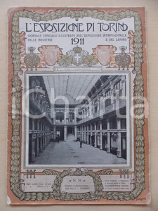 Giornale, rivista storica 1911 L ESPOSIZIONE DI TORINO Palazzo della Francia Rivista nÂ° 34 DANNEGGIATA 1