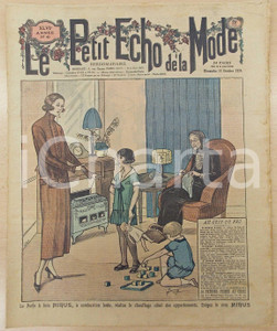 Giornale, rivista storica 1924 PETIT ECHO DE LA MODE Toilette au coin du feu Revue annÃ©e XLVI nÂ°41 1