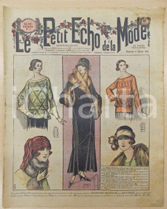 Giornale, rivista storica 1924 PETIT ECHO DE LA MODE Casaques et chapeaux Revue VINTAGE annÃ©e XLVI nÂ°1 1