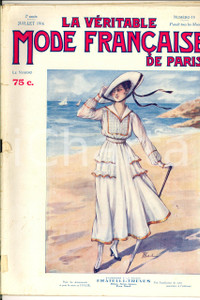 Giornale, rivista storica 1916 LA VERITABLE MODE FRANCAISE DE PARIS Robes d Ã©tÃ© Revue ILLUSTREE nÂ° 13 1