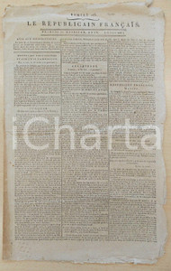 Giornale, rivista storica 1796 LE REPUBLICAIN FRANCAIS Gazette REVOLUTION NÂ° 1288 VERNINAC in Turchia 1