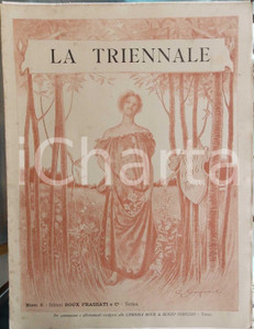 Giornale, rivista storica 1896 TORINO LA TRIENNALE Giornale d arte nÂ° 2 Stampa Giacomo GROSSO Nuda 1