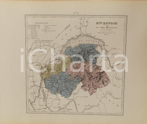1870 ca Grand Atlas Départemental de la France - Haute Savoie *Ed. PILON Tav. 78