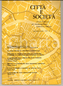 Giornale, rivista storica 1967 CITTA  E SOCIETA   Attuazione del Piano Regolatore di Roma Rivista nÂ° 5 1