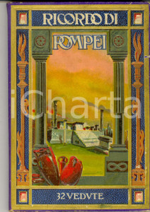 Materiale pubblicitario d’epoca 1930 ca POMPEI NA Album ricordo illustrato con 32 vedute TURISMO VINTAGE 1
