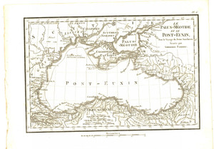 Stampa, bozzetto originale 1830 Anacharsis en GrÃ¨ce  PalusMÃ©otide et PontEuxin Gravure TARDIEU pl. 6 1