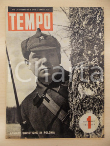 Giornale, rivista storica 1939 TEMPO Armate sovietiche in Polonia Rivista ILLUSTRATA Anno III nÂ° 17 1