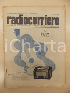 Giornale, rivista storica 1942 RADIOCORRIERE Duca d AOSTA e caduti AMBA ALAGI Rivista anno XVIII nÂ°11 1