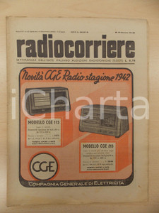 Giornale, rivista storica 1941 RADIOCORRIERE Caduta di Yalta e guerra in Crimea Rivista anno XVII nÂ°48 1