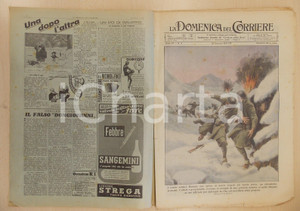 Giornale, rivista storica 1941 DOMENICA DEL CORRIERE Soldato eroico sul fronte greco Con sovracoperta 1