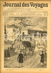 Giornale, rivista storica 1900 JOURNAL DES VOYAGES La COCHINCHINE au TrocadÃ©ro Revue ILLUSTREE nÂ°184 1