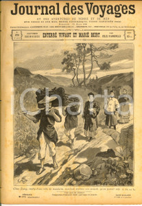 Giornale, rivista storica 1900 JOURNAL DES VOYAGES CHINE  EnterrÃ© vivant et mariÃ© mort Revue nÂ°173 1