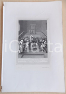 Stampa, bozzetto originale 1853 VIE DE N. S. JESUS CHRIST Jésus apparait de nouveau aux apôtres Gravure 1