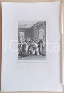 Stampa, bozzetto originale 1853 VIE DE N. S. JESUS CHRIST JÃ©sus dÃ©clare quelle est sa doctrine Gravure 1