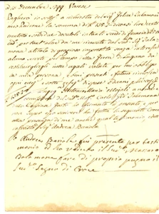 Documento originale, autentico 1799 VARESE Prestito Felice TALAMONI a un massaro per la Fiera di Lugano 1