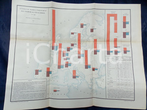 Mappa, planimetria storica 1885 CHEMINS DE FER DÃ©penses de premier Ã©tablissement en 1883 Planche nÂ°11 66x53 1