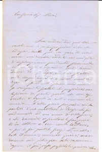 Manoscritto, lettera originale 1867 MILANO Lettera a Giulia GAVAZZI SPERONI pro militare condannato al carcere 1
