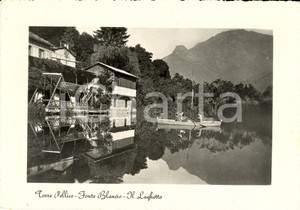 Cartolina originale da collezione 1950 ca TORRE PELLICE TO In barca sul laghetto FONTE BLANCIO Cartolina FG NV 1