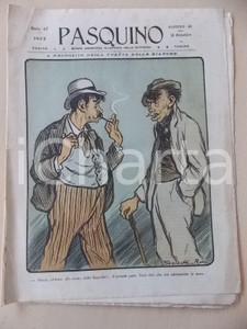 Giornale, rivista storica 1902 PASQUINO Rivista umoristica  Sulla tratta delle bianche Anno 47 nÂ°42 1