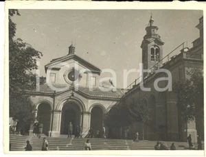 Fotografia d epoca originale 1950 ca GENOVA Giardino del santuario MADONNA della GUARDIA Foto 12x9 cm 1
