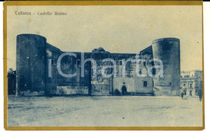 Cartolina originale da collezione 1918 CATANIA Veduta del CASTELLO URSINO Cartolina postale FP VG 1