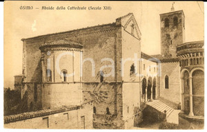 Cartolina originale da collezione 1919 OSIMO AN Abside della cattedrale Cartolina conte GALLO al conte UBALDINI 1